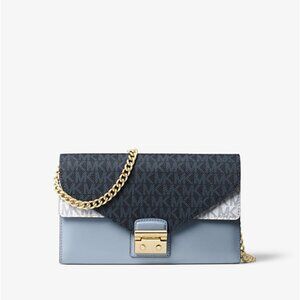 NEW WITH TAGS - Sloan Logo and Leather Chain Crossbody Bag